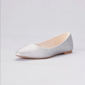 Allover Glitter Pointed Toe Flats